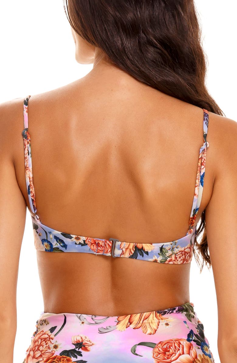 Agua Bendita Irene Beaded Trim Underwire Bikini Top, Alternate, color,