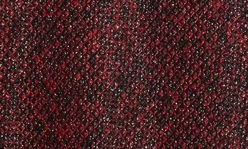 Nanette Lepore Hooded Jacquard Ruana In Burgundy