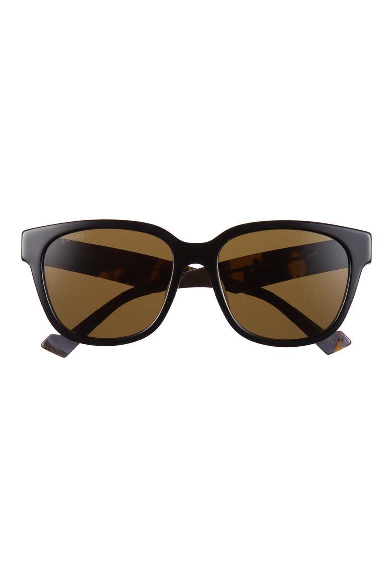 Square Sunglasses, Main, color, BLACK HAVANA BROWN