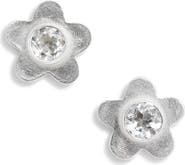 SHANA CAVE Large Flower Stud Earrings