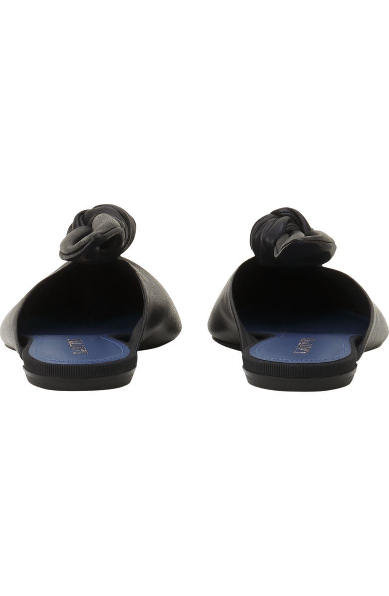 Lanvin Midnight Step Leather Bow Mule, Alternate, color, Black