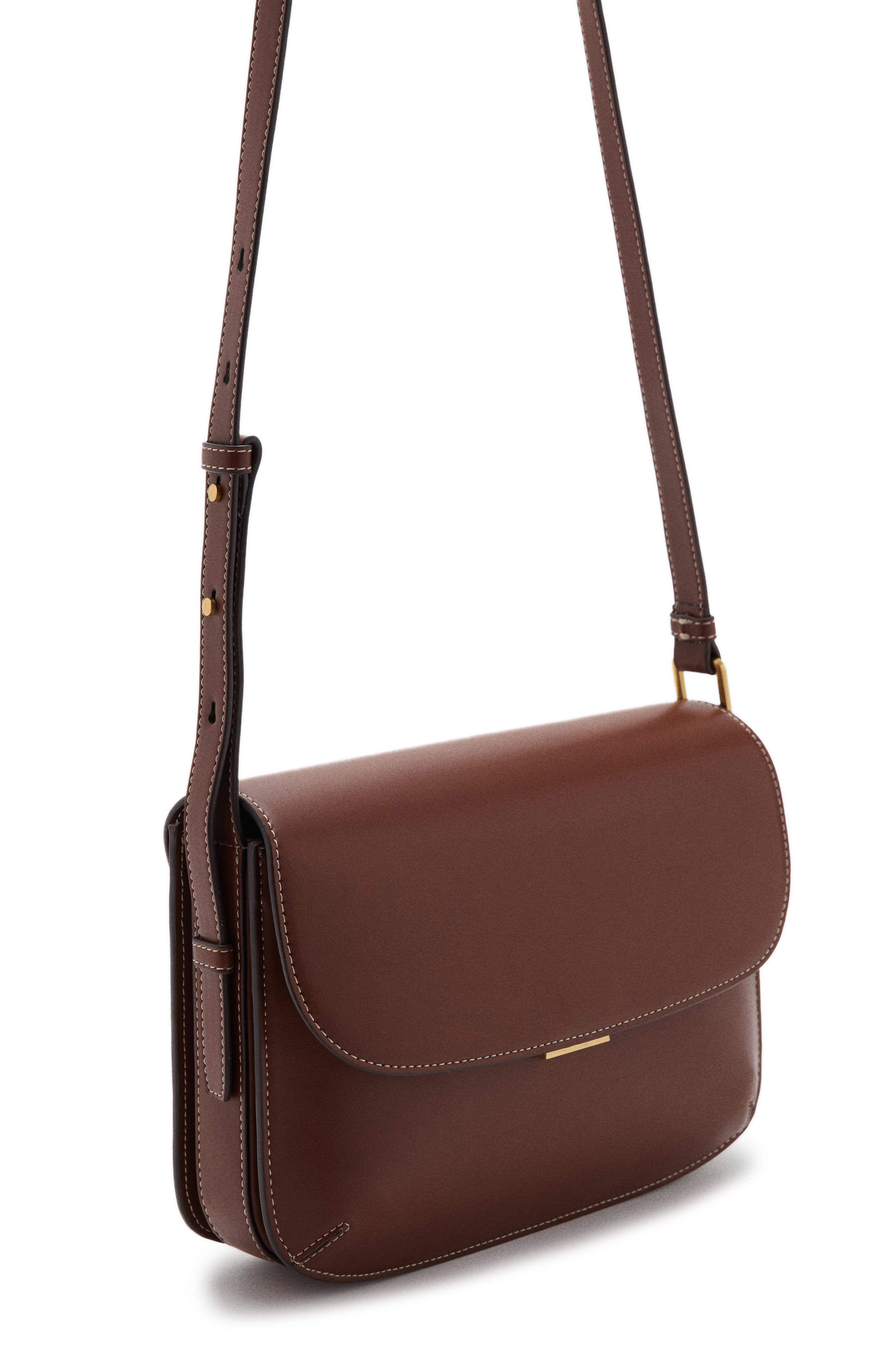 MANGO Faux Leather Crossbody Bag, Alternate, color, 