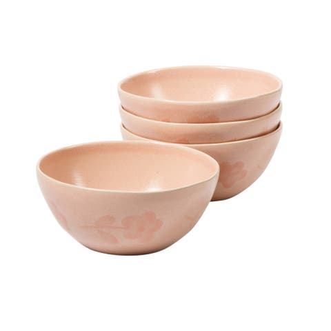 Porto Petals 6.4 Inch Cereal Bowls Set of 4