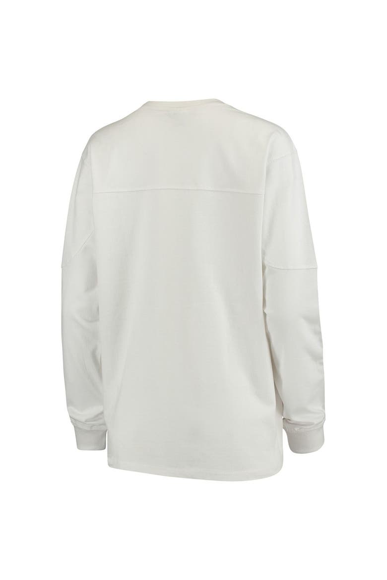 Women's White Wisconsin Badgers Edith Long Sleeve T-Shirt, Alternate, color, White