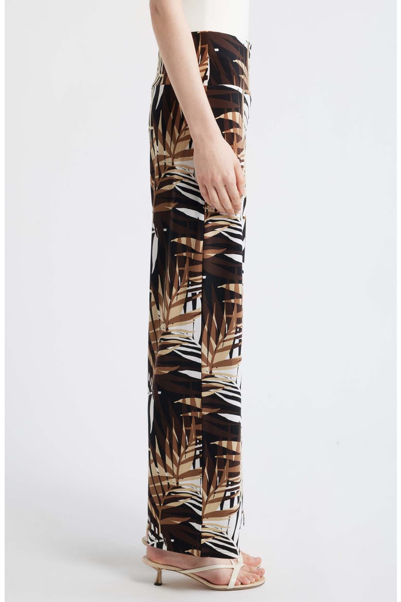 High Waist Print Pull-On Wide Leg Pants, Alternate, color, ANNE BLACK MULTI