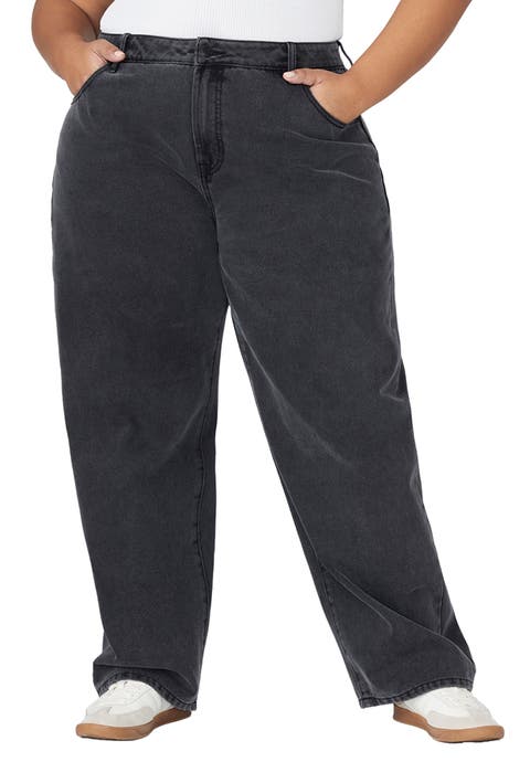 The Yvette Rigid Wide Leg Jean (Plus)