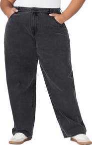 ELOQUII The Yvette Rigid Wide Leg Jean