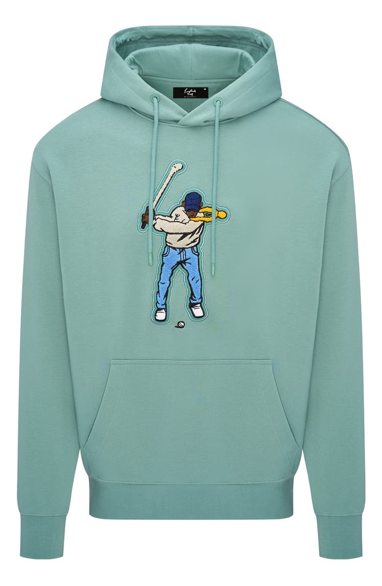 Eastside Golf Core Fleece Hoodie, Main, color, Mineral Green