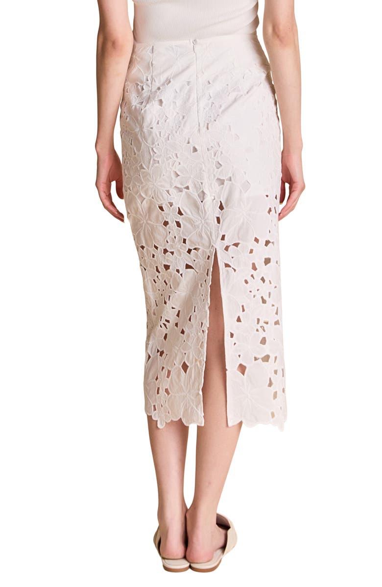 Endless Rose Cutout Lace Midi Skirt, Alternate, color, 