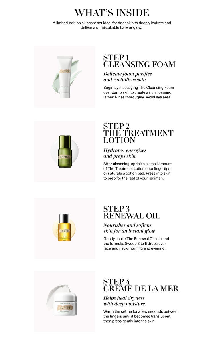 La Mer Radiant Hydration Set $155 Value, Alternate, color, 