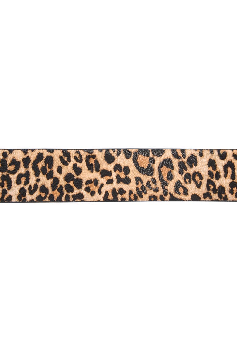 Vince Camuto Sculptural Buckle Belt, Alternate, color, Leopard