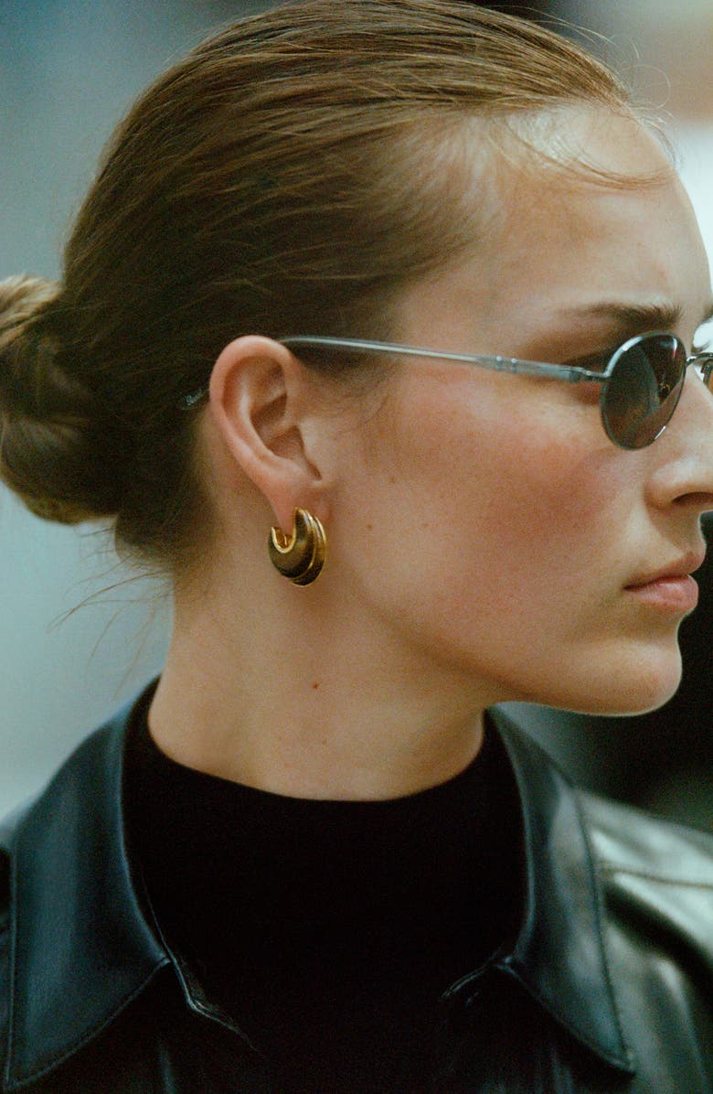 Monica Vinader x Kate Young Semiprecious Stone Hoop Earrings, Alternate, color, 