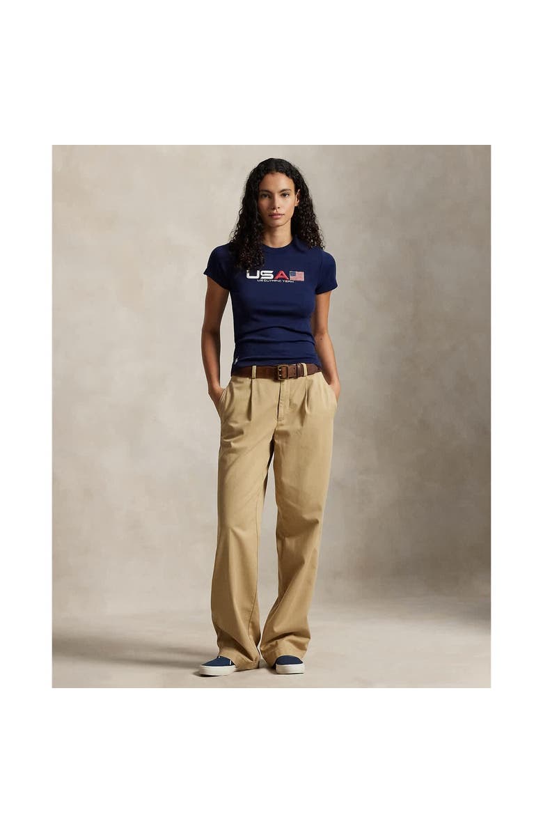 Polo Ralph Lauren Women's Polo Ralph Lauren Team USA Graphic Cotton Tee, Alternate, color, Navy