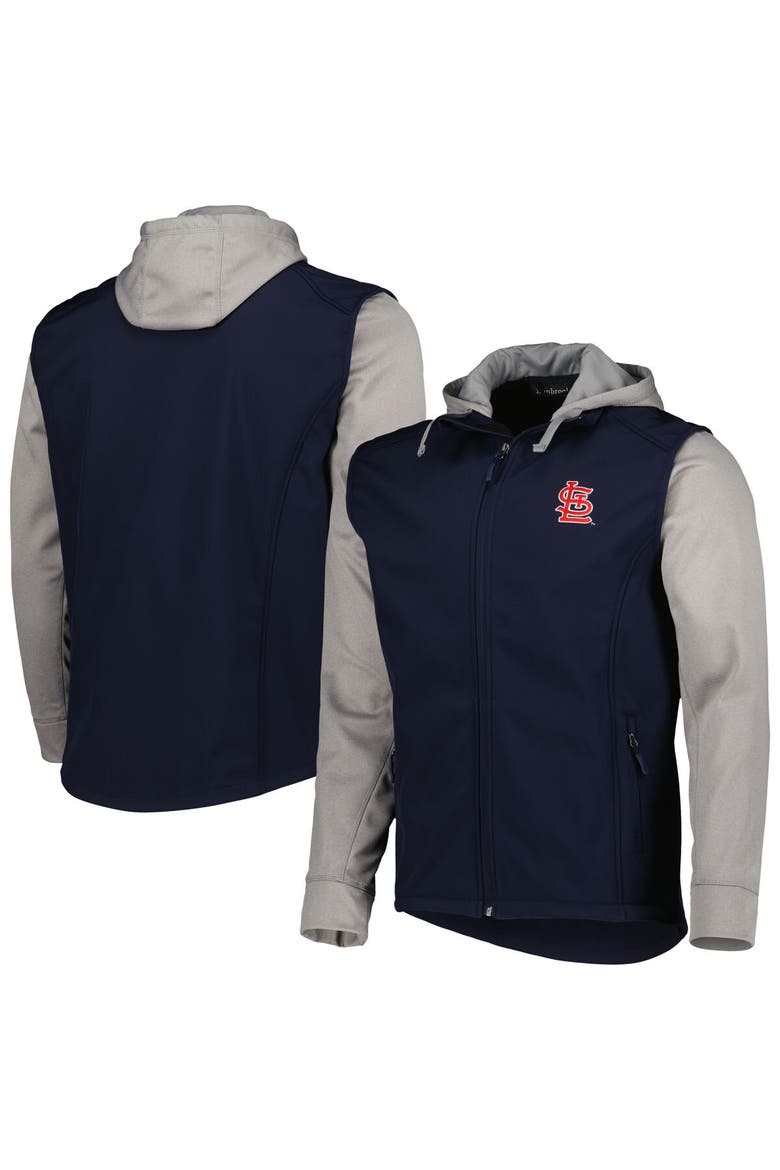 Men's Dunbrooke Navy/Heather Gray St. Louis Cardinals Alpha Full-Zip Jacket, Main, color, Navy