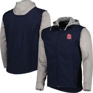 DUNBROOKE Men's Dunbrooke Navy/Heather Gray St. Louis Cardinals Alpha Full-Zip Jacket
