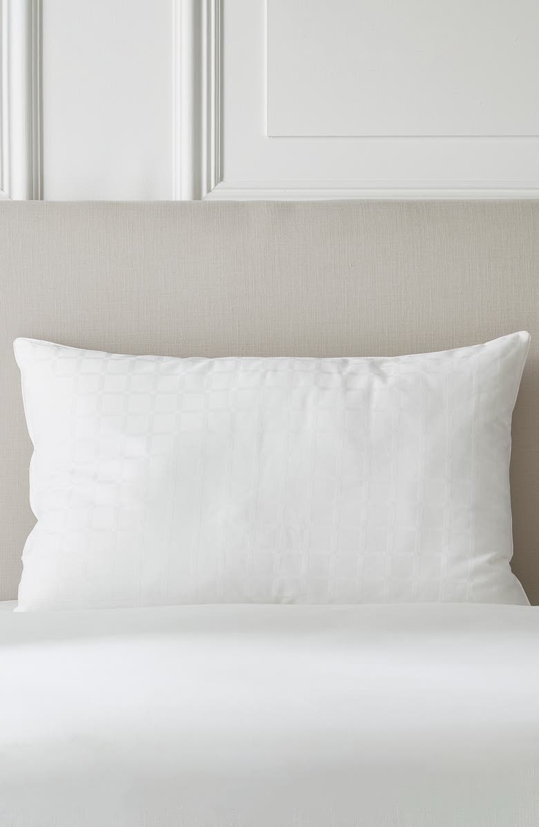 The White Company Firm Soft & Light Breathable Down Alternative Pillow, Main, color, 