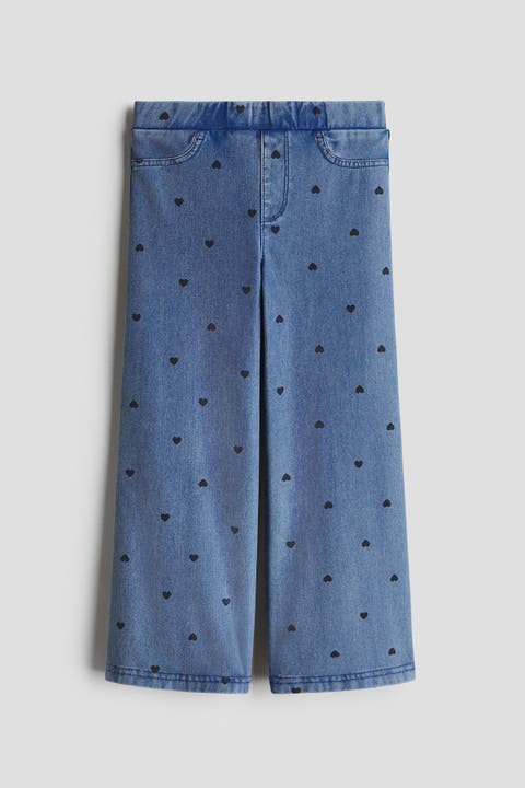 Wide Denim-look Jeggings