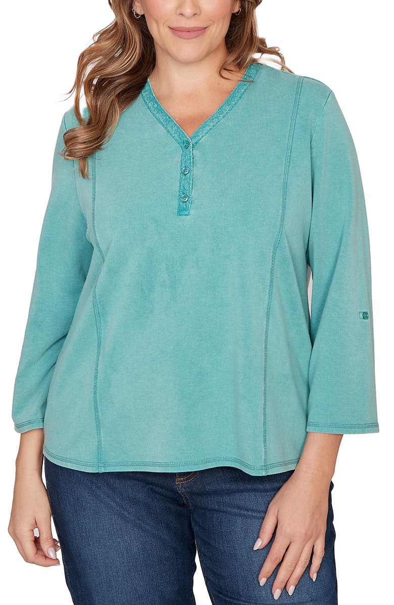 RUBY RD French Terry Sweater, Main, color,