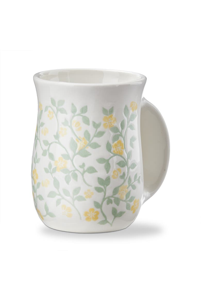 Cozy Cocoon Handwarmer Stoneware Mug Multi 18 oz 3.75x3.75x5 in, Main, color, White