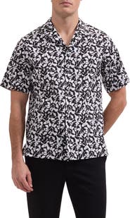 Bugatchi Jackson Print Camp Shirt