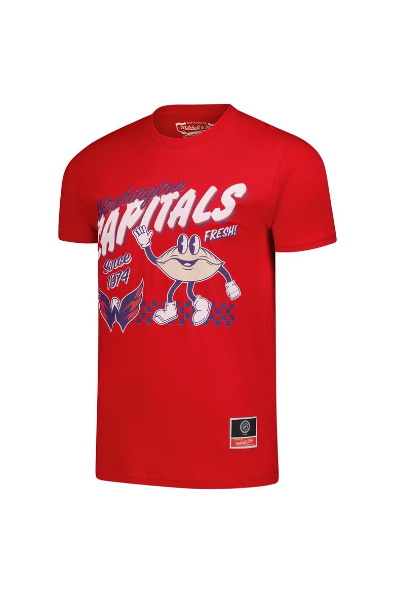 Men's Mitchell & Ness Red Washington Capitals Local Food T-Shirt, Alternate, color, Red