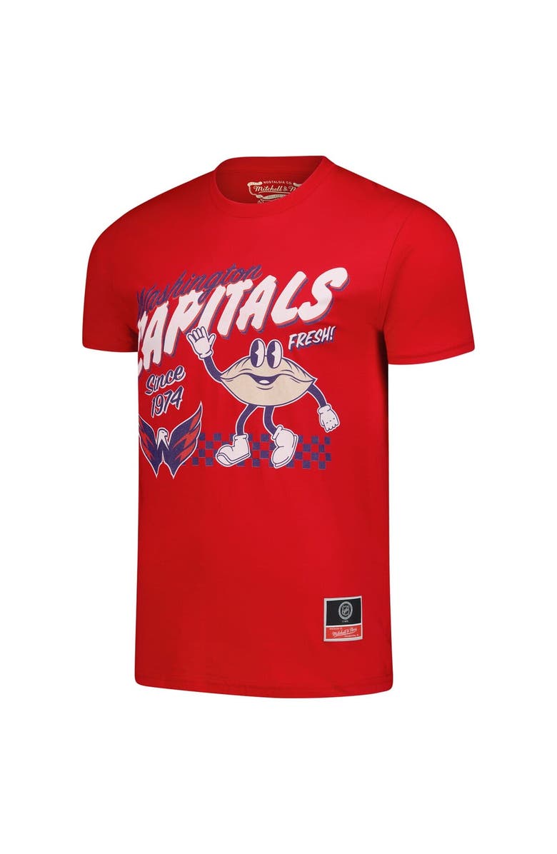 Mitchell & Ness Men's Mitchell & Ness Red Washington Capitals Local Food T-Shirt, Alternate, color, Red