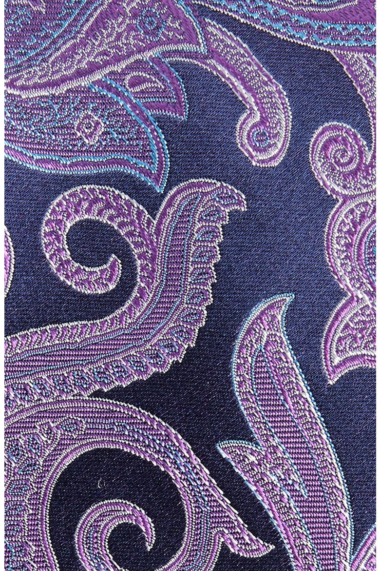 Paisley Silk Tie, Alternate, color, PURPLE
