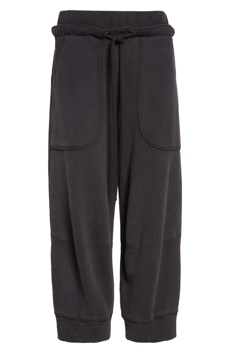 R13 Deconstructed Crop Joggers, Alternate, color, Black