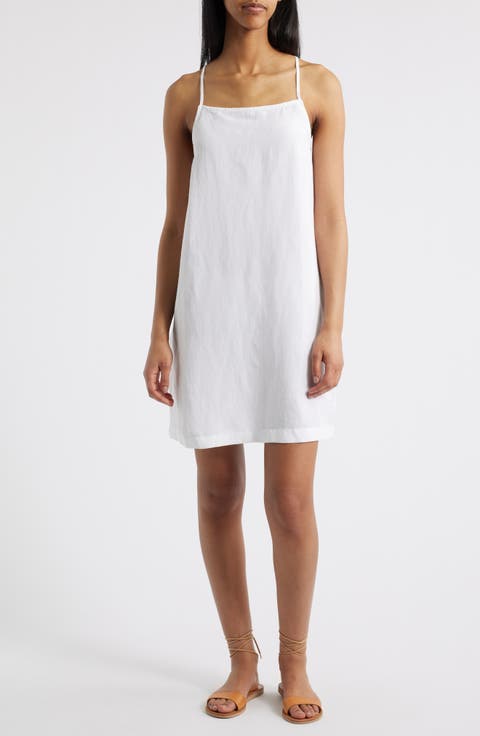Premium Surf Holiday Linen Blend Minidress