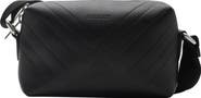 Burberry Mini Embossed Check Leather Crossbody Bag