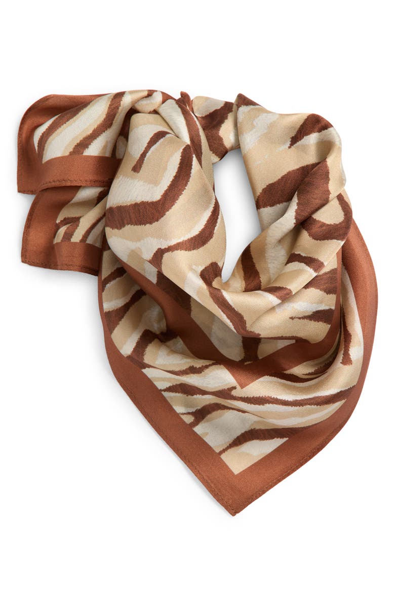 Nordstrom Print Silk Square Scarf, Alternate, color, 