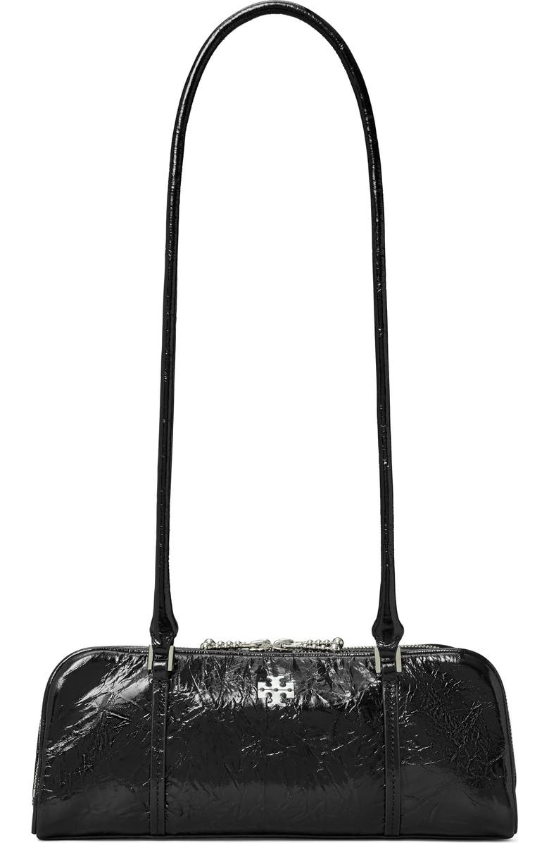 Tory Burch Micro Marshmallow T Monogram Crinkle Leather Satchel, Main, color,