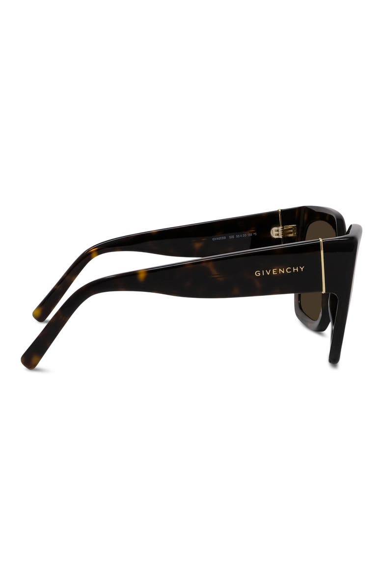Bold 53mm Square Sunglasses, Alternate, color, DARK HAVANA / BROWN