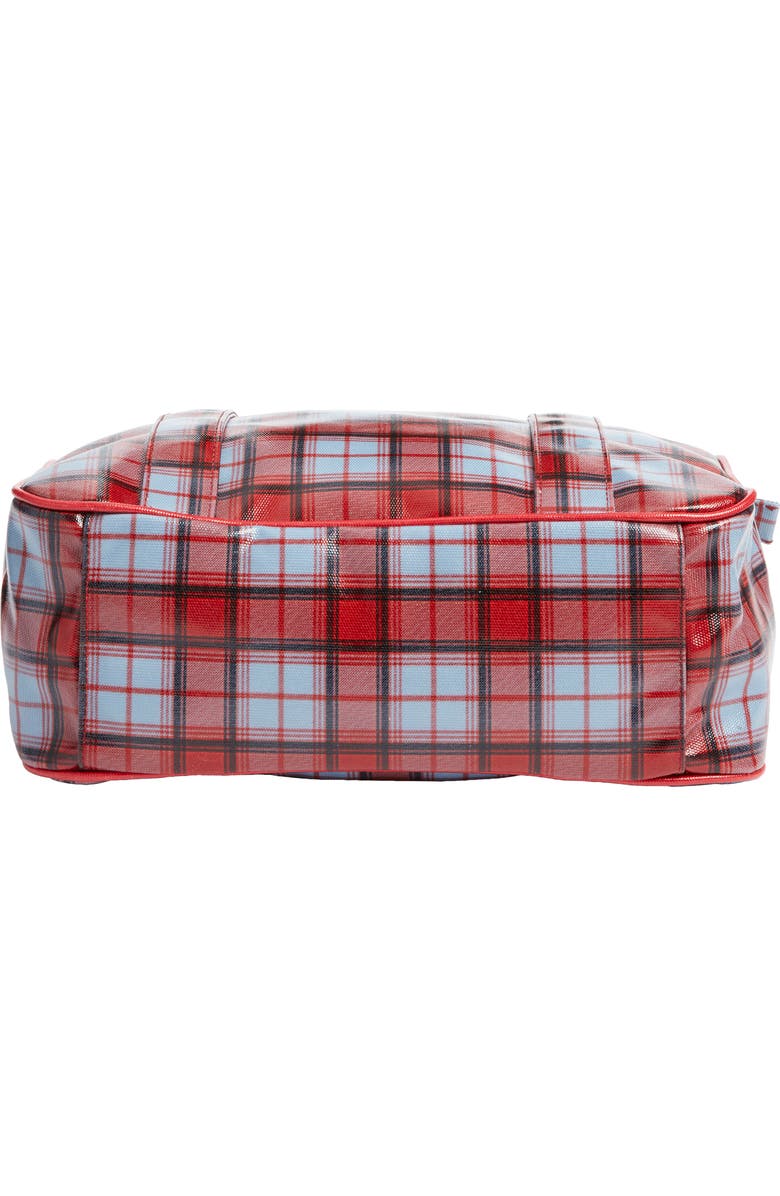 Damson Madder Blue Fog Check Tote, Alternate, color, Red/ Blue Multi