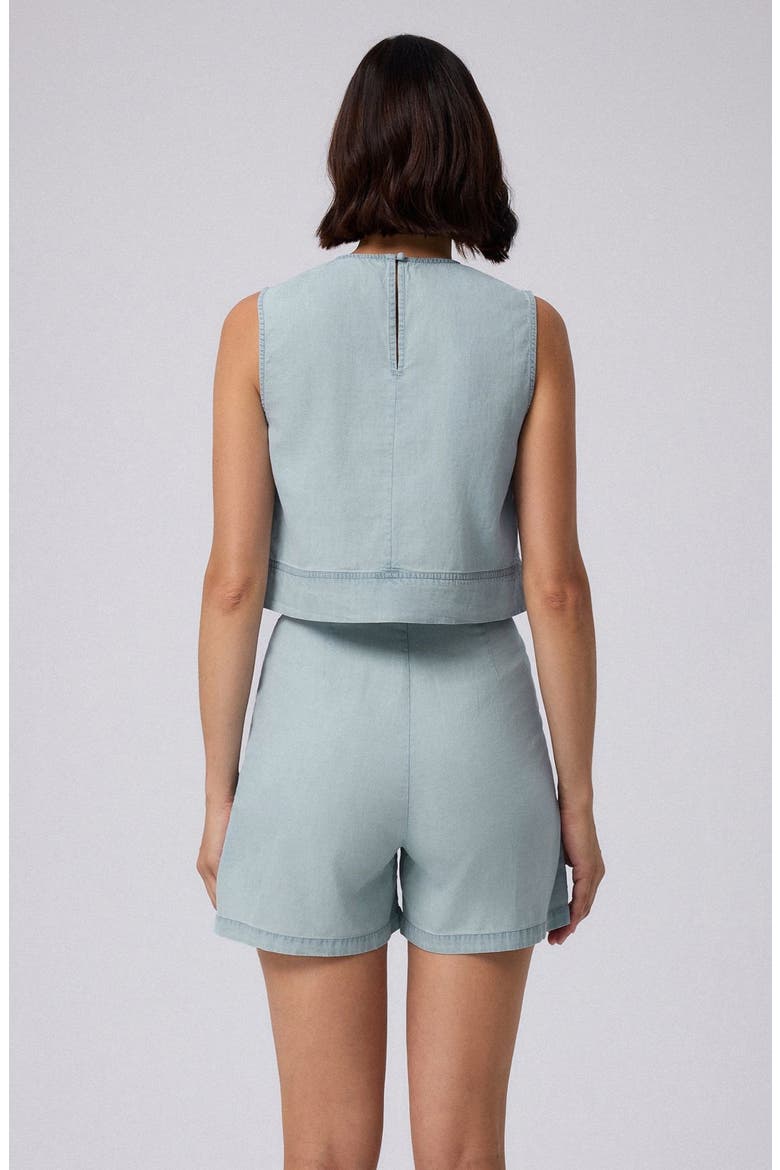 Lyricist Pleated Shorts, Alternate, color, Chambray Blue
