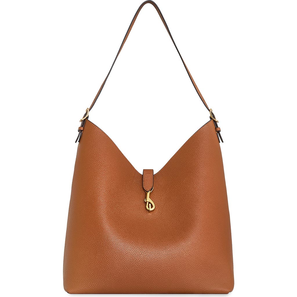 Rebecca Minkoff Megan Leather Hobo Bag In Caramello