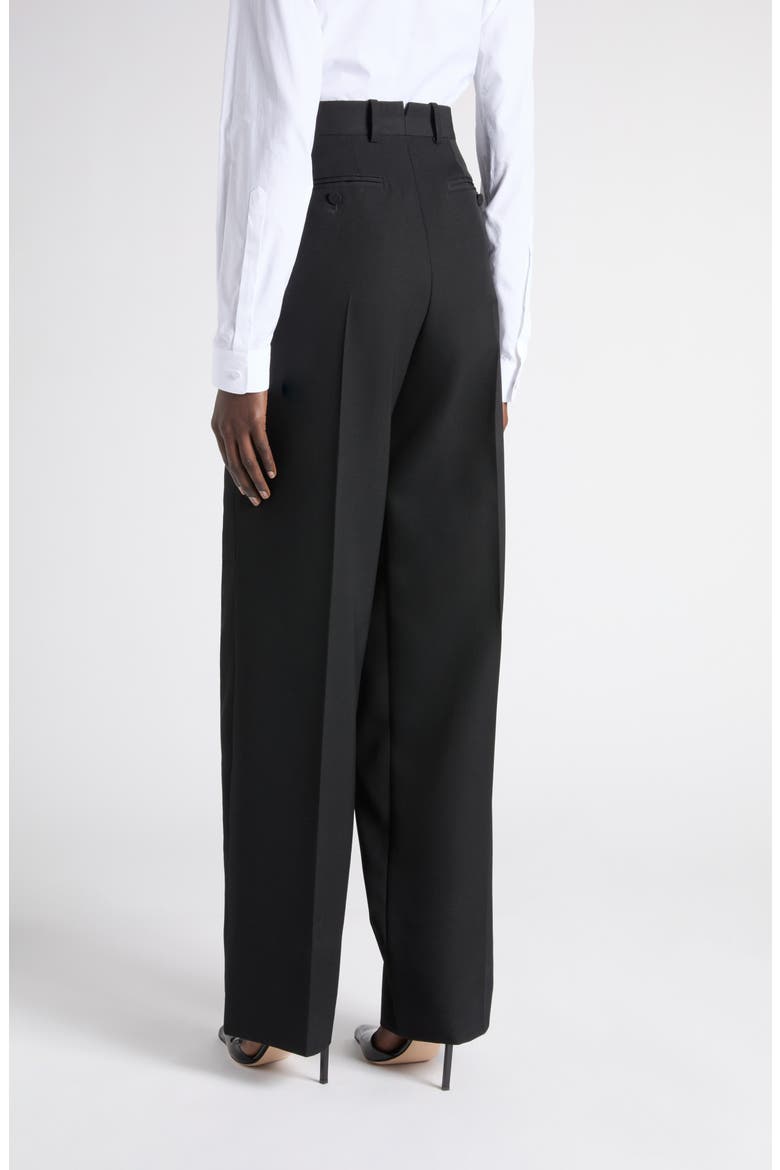 Fluid Straight Leg Tuxedo Pants, Alternate, color, LB999 BLACK