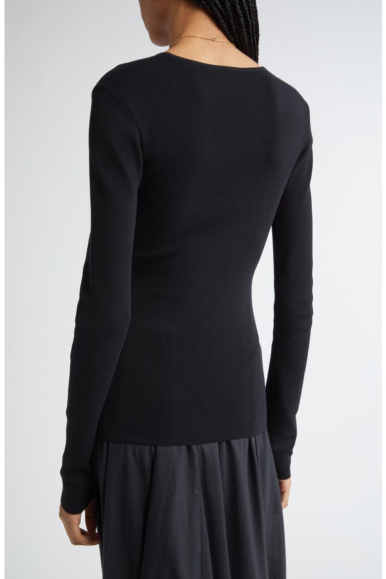 Compact Organic Cotton Top, Alternate, color, BLACK