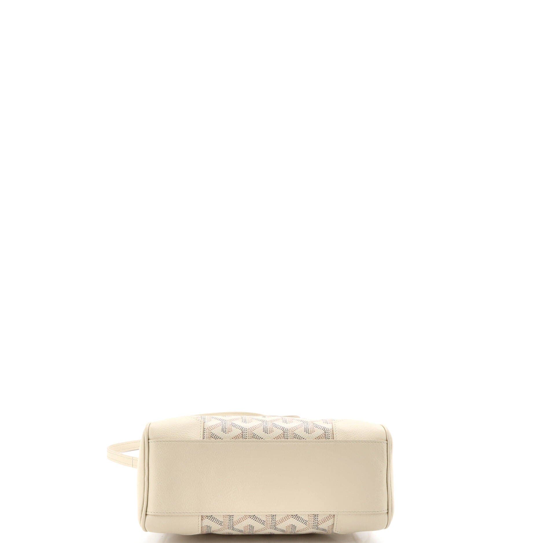 Pre-Owned Goyard Saigon Top Handle Bag Coated Canvas with Leather Mini, Alternate, color, Neutral