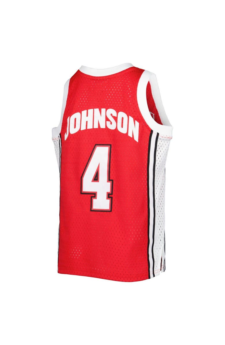 Mitchell & Ness Youth Mitchell & Ness Larry Johnson Scarlet UNLV Rebels Swingman Replica Jersey, Alternate, color, Scarlet