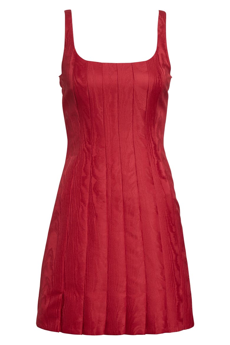 Sascha Moiré Minidress, Alternate, color, RED