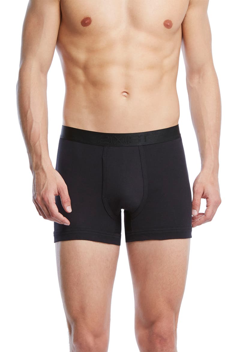 Pima Cotton Boxer Briefs, Main, color, BLACK/ BLACK/ BLACK