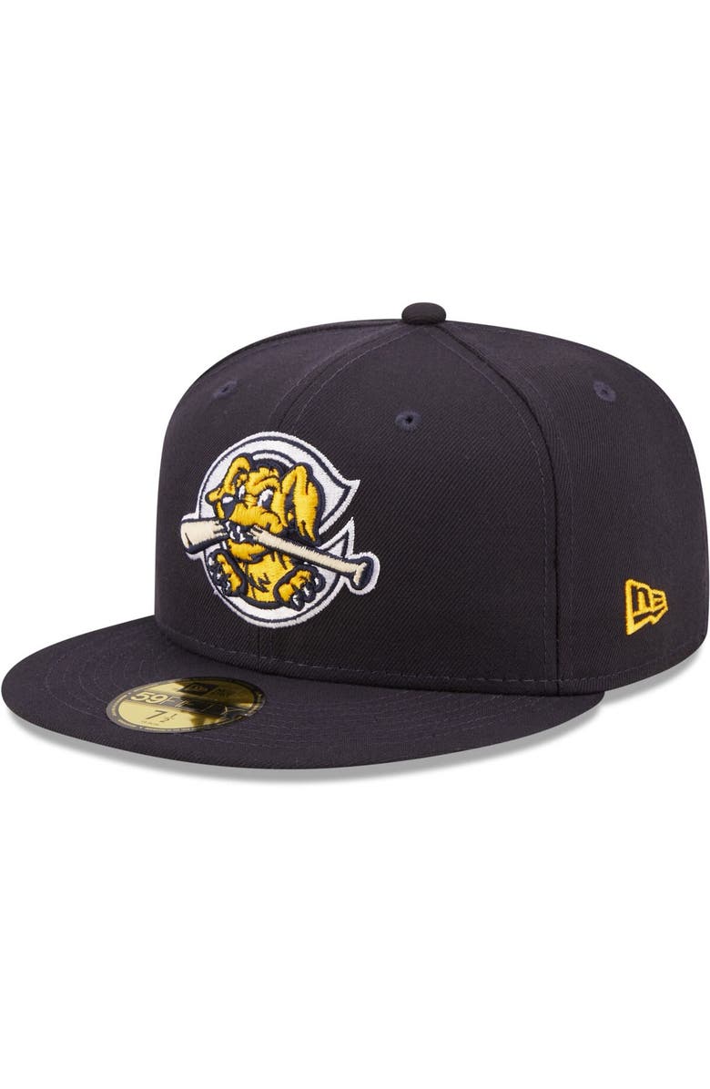 New Era Men's New Era Navy Charleston RiverDogs Authentic Collection 59FIFTY Fitted Hat, Main, color, 