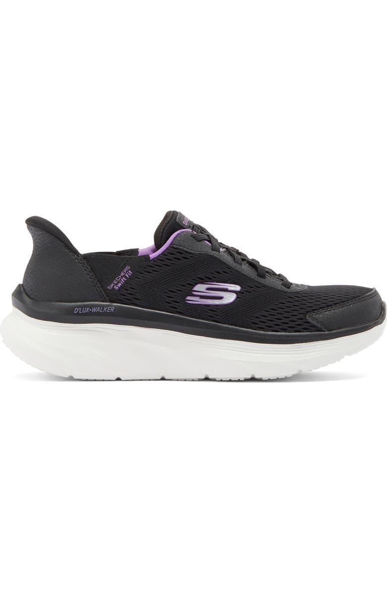 SKECHERS D-Lux Walker Swift-Fit<sup>®</sup> Sneaker, Alternate, color, Blk-Black