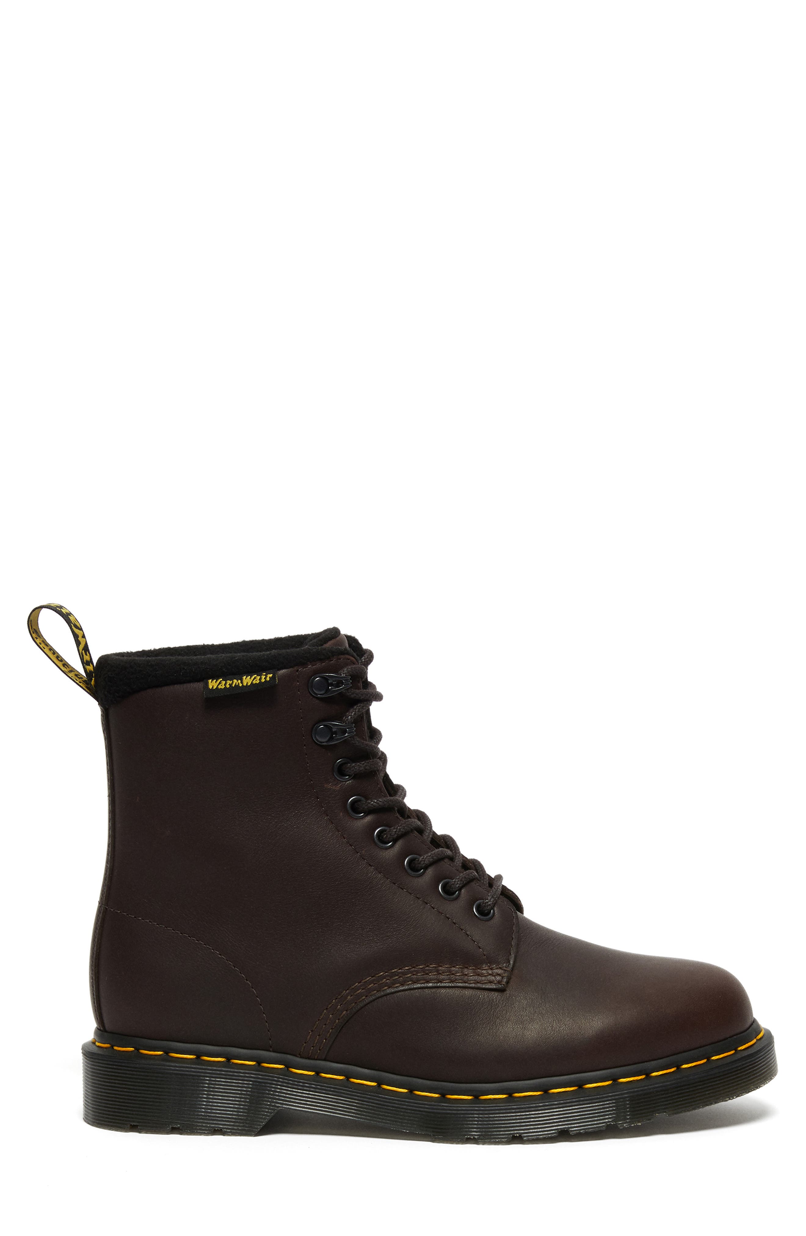 Dr. Martens 1460 Pascal Waterproof Fleece Lined Boot, Alternate, color, Dark Brown