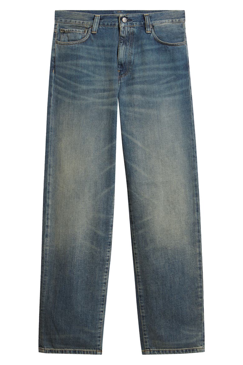 Aaron Tapered Regular Fit Jeans, Alternate, color, BLUE (WORN USED WASH)