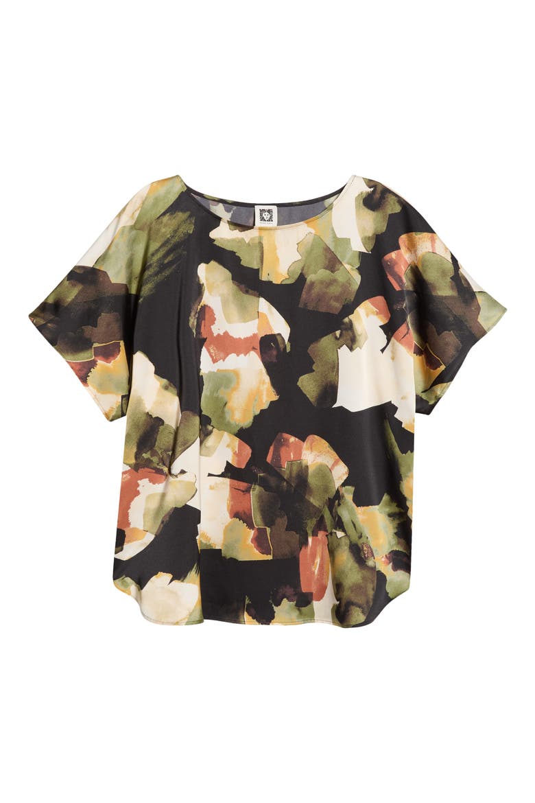 Floral Print Top, Alternate, color, BAY LEAF MULTI