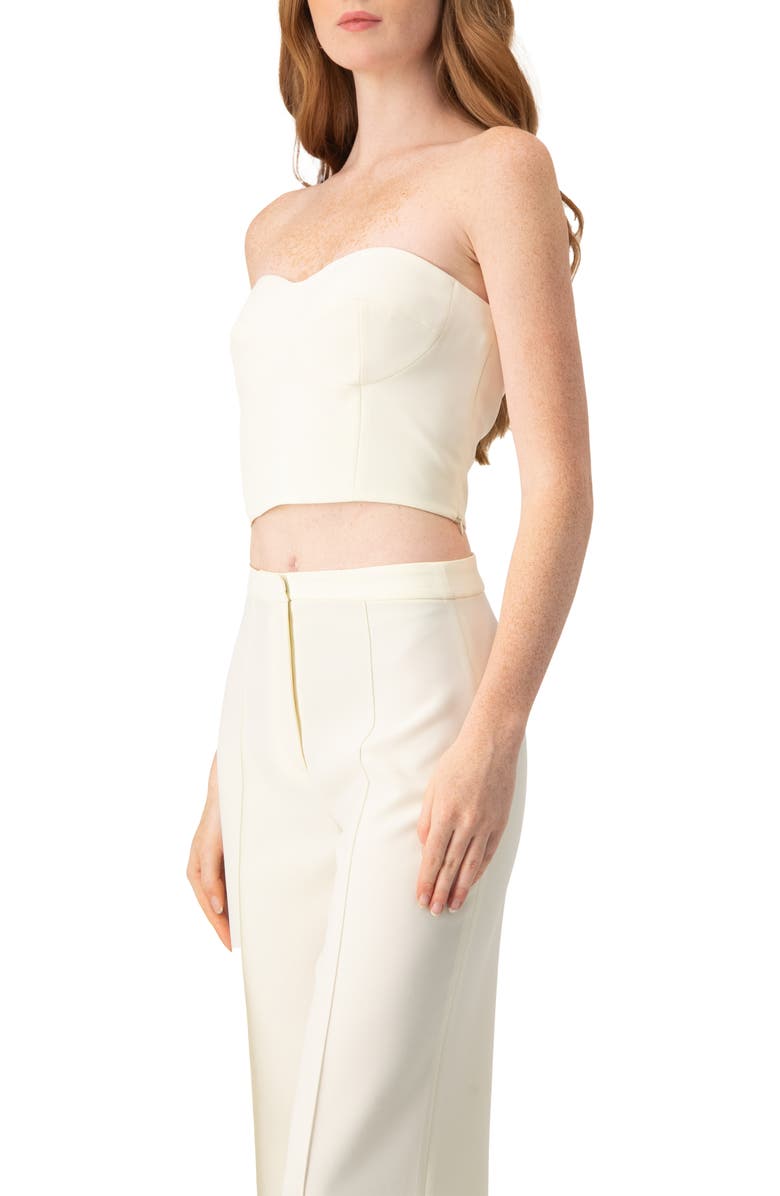 IVONNE Solid Natural Tube Crop Top, Alternate, color, Natural