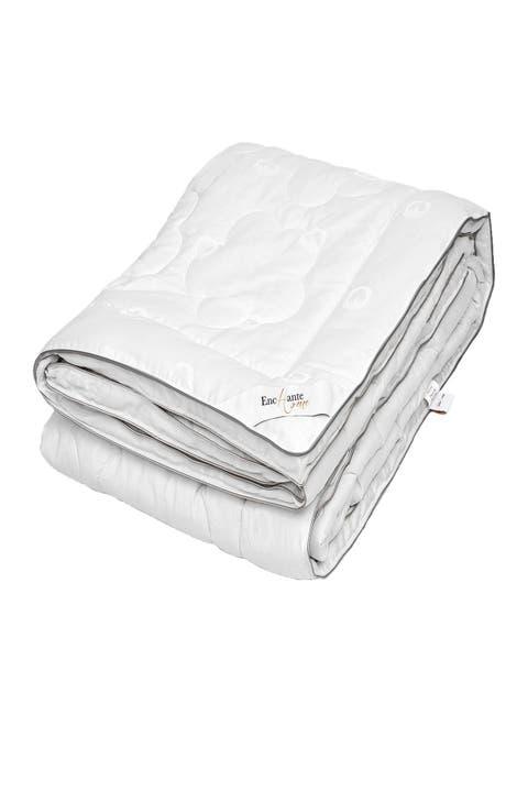 Luxury 100% Cotton Queen Size Comforter - White