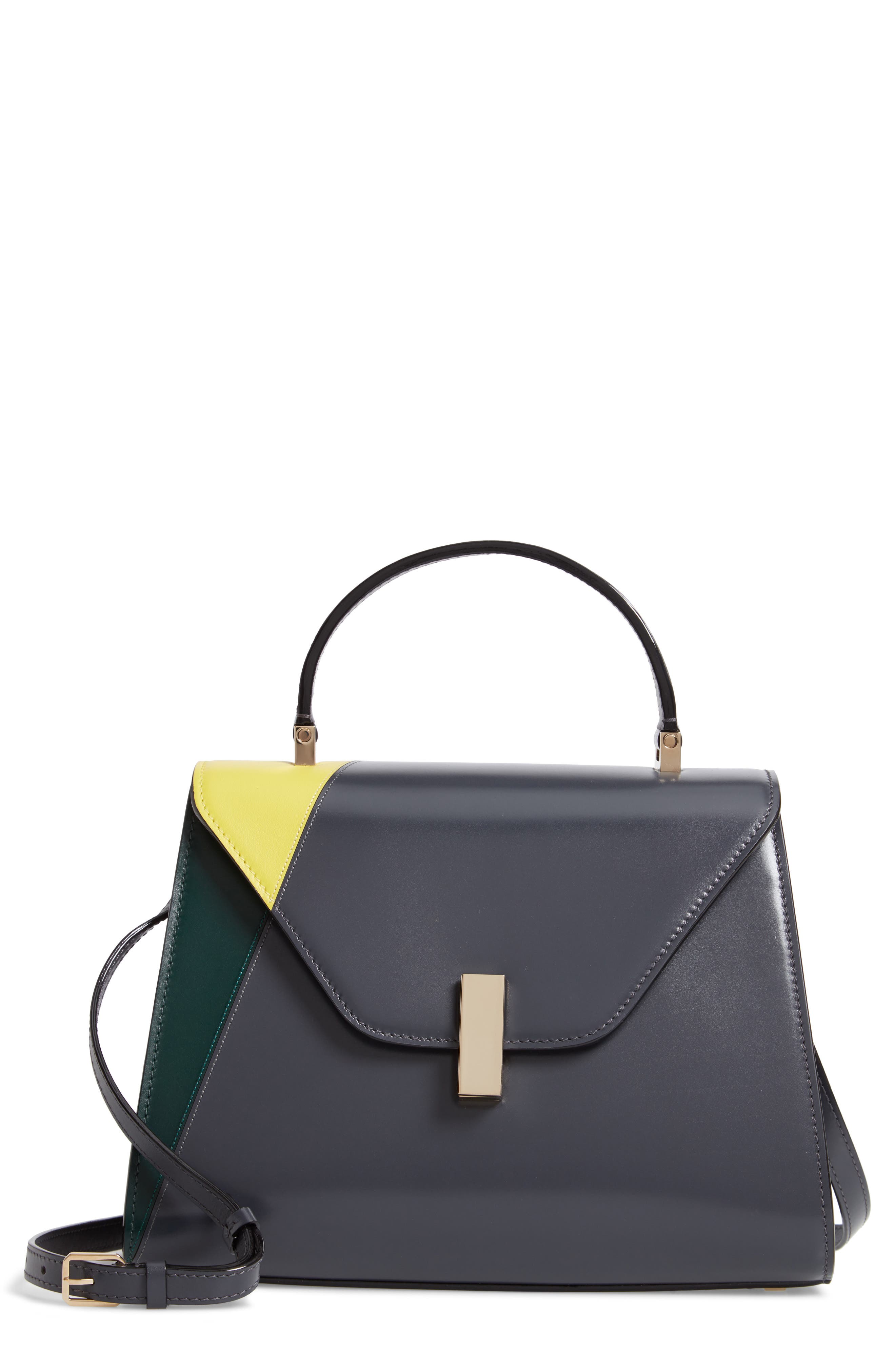 Valextra Iside Medium Top Handle Bag, Main, color, 